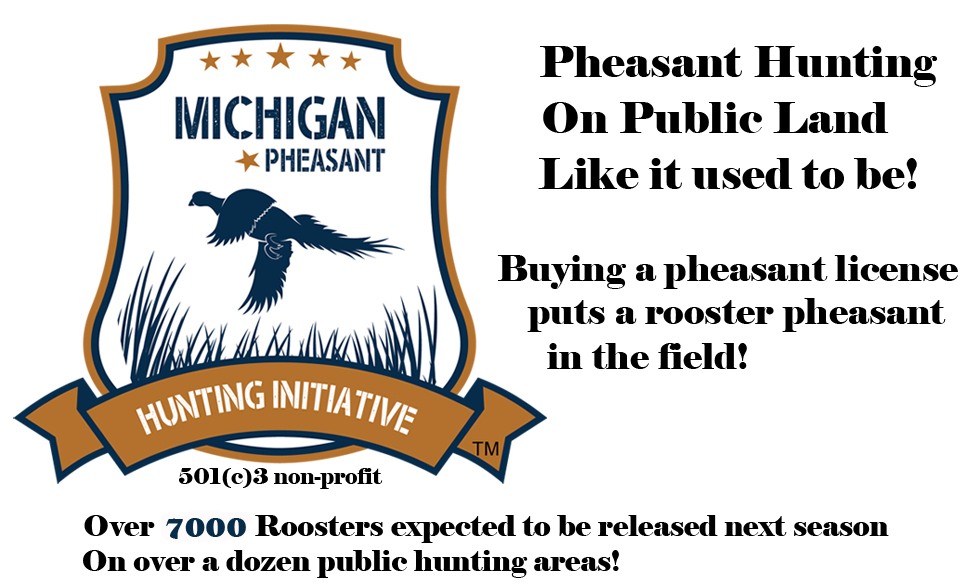 An advertisement for hunters to hunt pheasants in Michigan